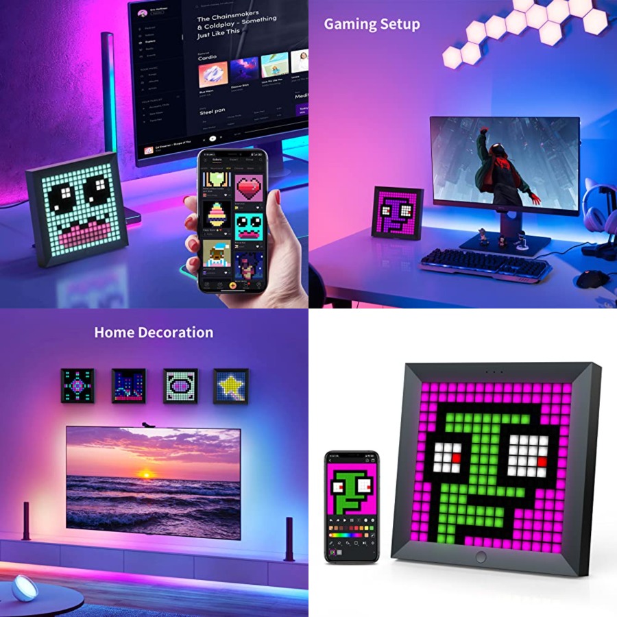 Desk Setup With Tv - Светодиодная панель для пиксельных дисплеев, совместимая
