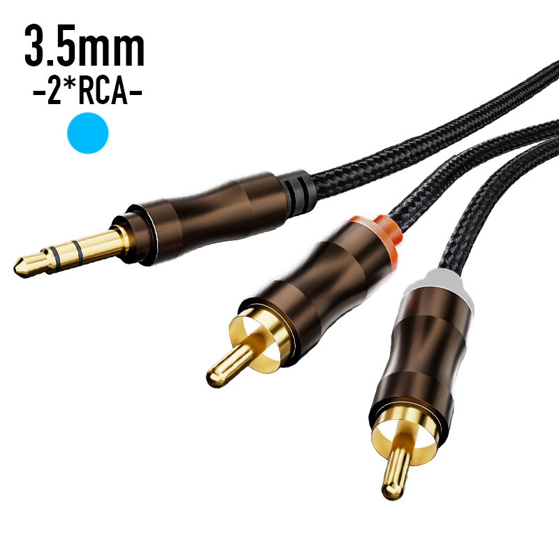 Desk Hifi Setup - Аудиокабель RCA-3,5 мм Jack Aux, Hi-Fi