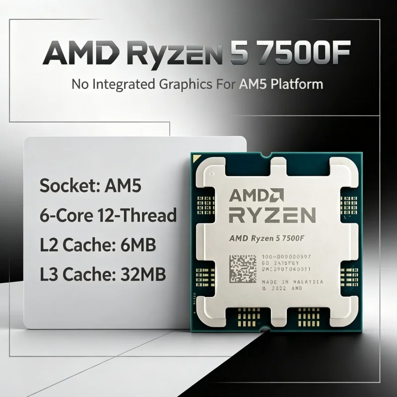 Процессор AMD Ryzen 5 7500F 5н – обзор и цена Amd Cpu Ryzen 5