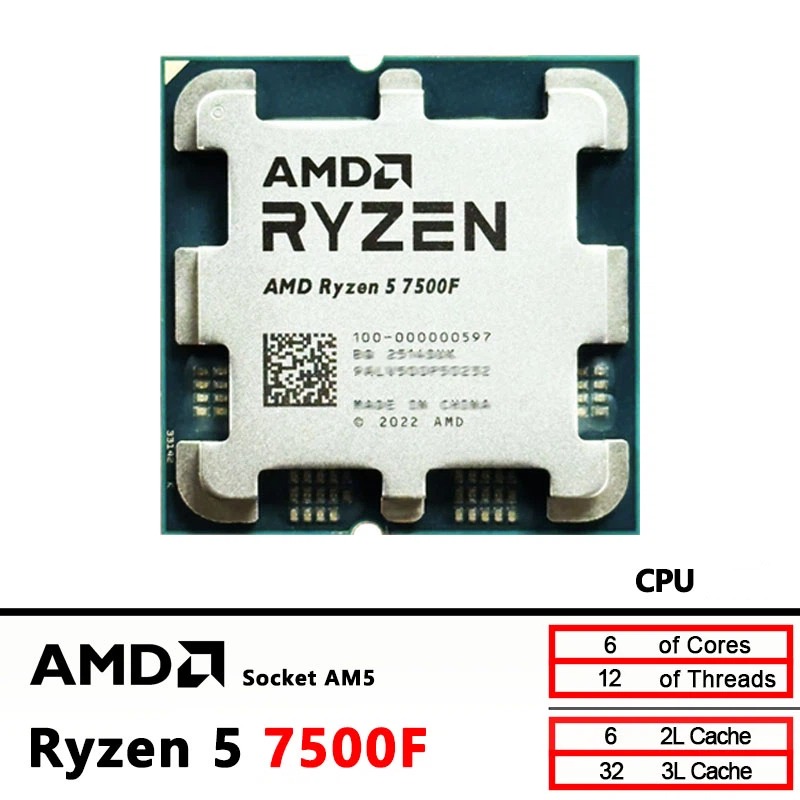 Процессор AMD Ryzen 5 7500F 5н – обзор и цена Amd Cpu Ryzen 5