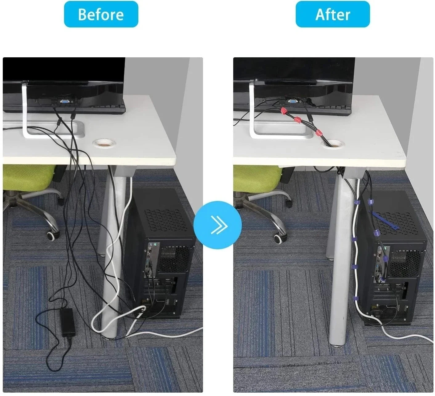 10/30/50 шт. Органайзеры для U – обзор и цена Cable Box Organizer