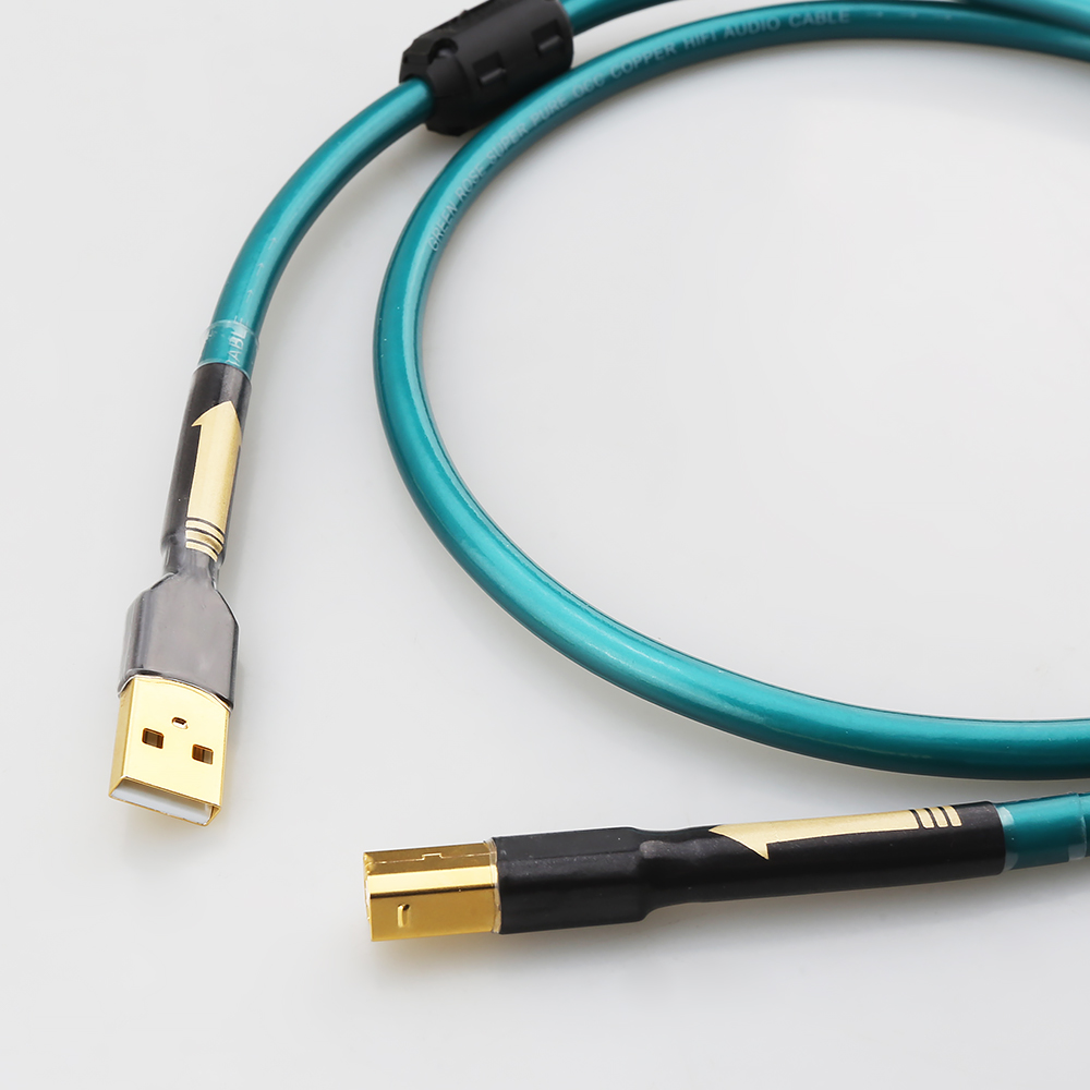 Аудиофильский OCC USB A-B кабе – обзор и цена Desk Hifi Setup