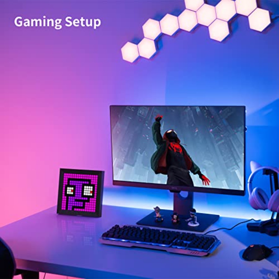 Светодиодная панель для пиксел – обзор и цена Desk Setup With Tv