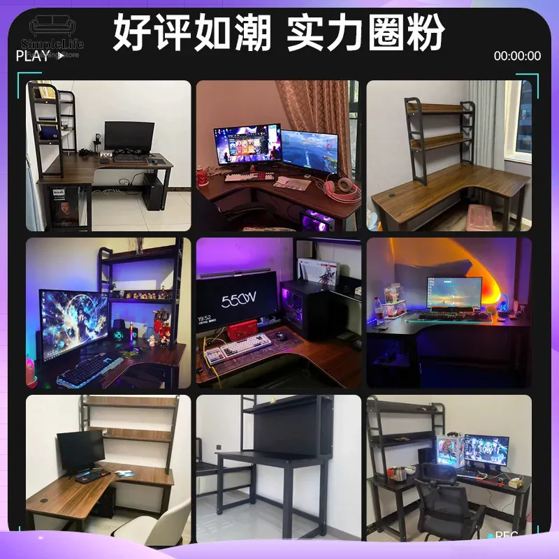 Угловой игровой компьютерный с – обзор и цена Desk Room Setup