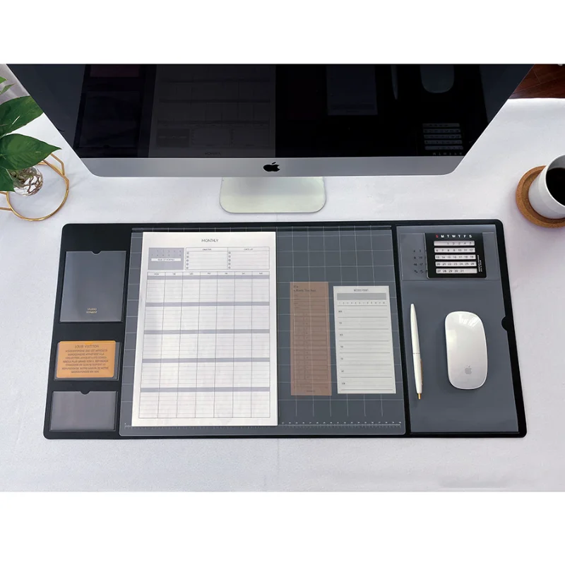 Портативный блокнот-подставка  – обзор и цена Desk Pad Leather Large