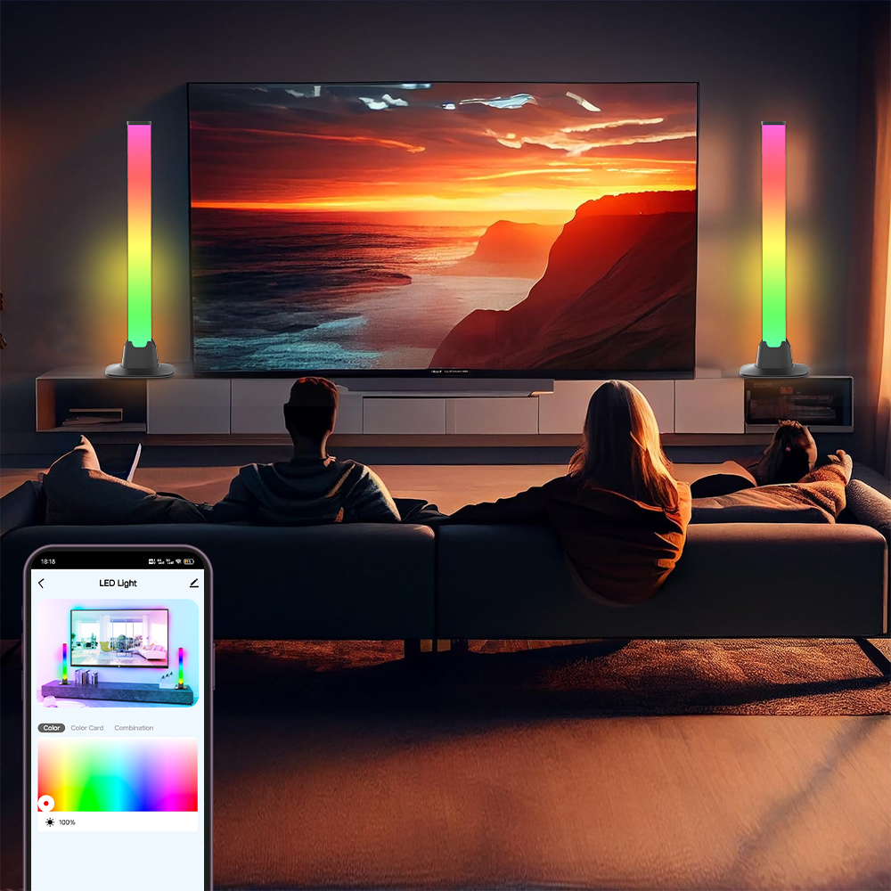Светодиодная RGB-лампа с Bluet – обзор и цена Desk Setup With Tv