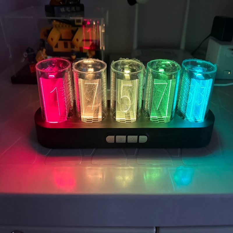 Светодиодные часы Nixie Tube R – обзор и цена Desk Setup Youtube