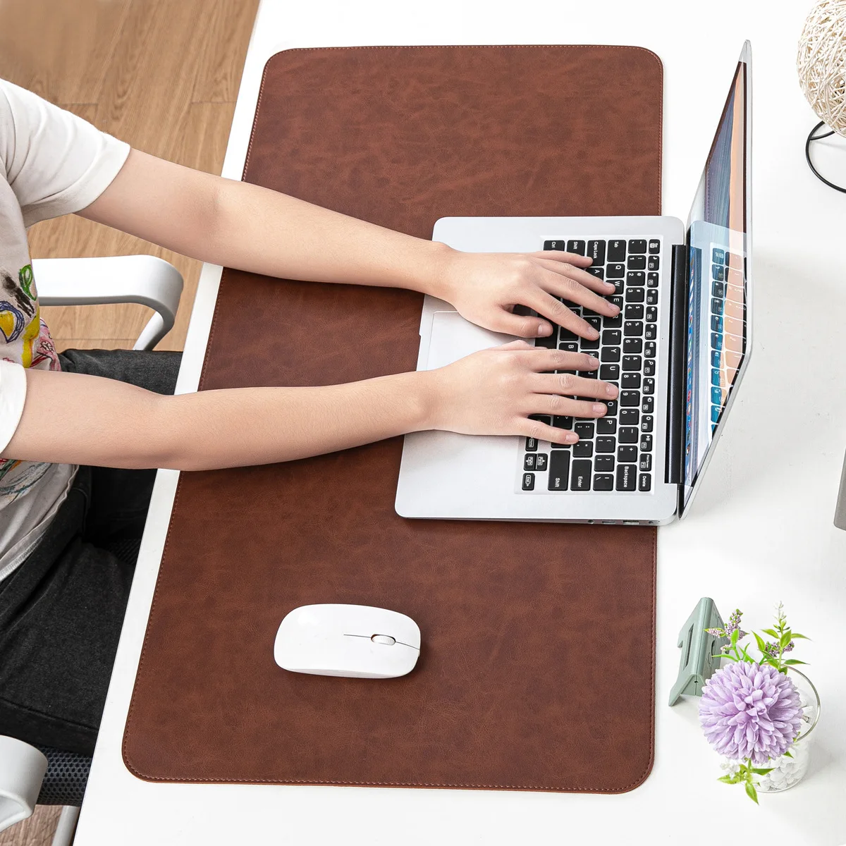 Водонепроницаемый коврик для с – обзор и цена Desk Pad Leather Large